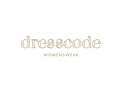 Dresscode (work in progress) branding clothes clothing dress gold logo type typo womenswear