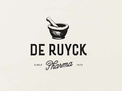 Pharma De Ruyck Deinze lettering logo pharma pharmacy
