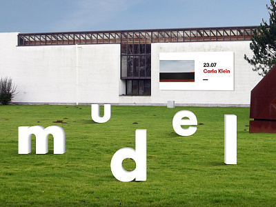 Museum of Deinze garden 3d branding font garden letters logo museum musée type