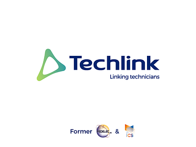 Techlink Logo & name link design logo technology