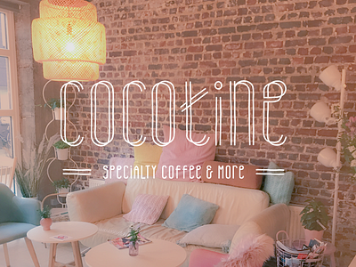 Cocotine pastel lunchbar & coffees coffee design logo pastel salads type