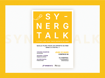 Poster Synerg'Talk