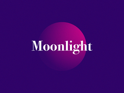 Moonlight bodoni gradient grain moonlight pink purple