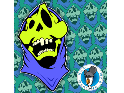 Skeletor digital art digital graffiti hand drawn illustration illustrator photoshop vector