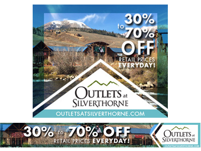 Outlets At Silerthorne advertising audience intent design digital layout online photoshop