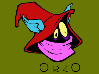 orko digital art hand drawn lettering illustration illustrator photoshop vector