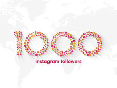 1000 Followers after effects animation burst circle design dots followers globe heart instagram logo animation love morph motion shape thank you travel world