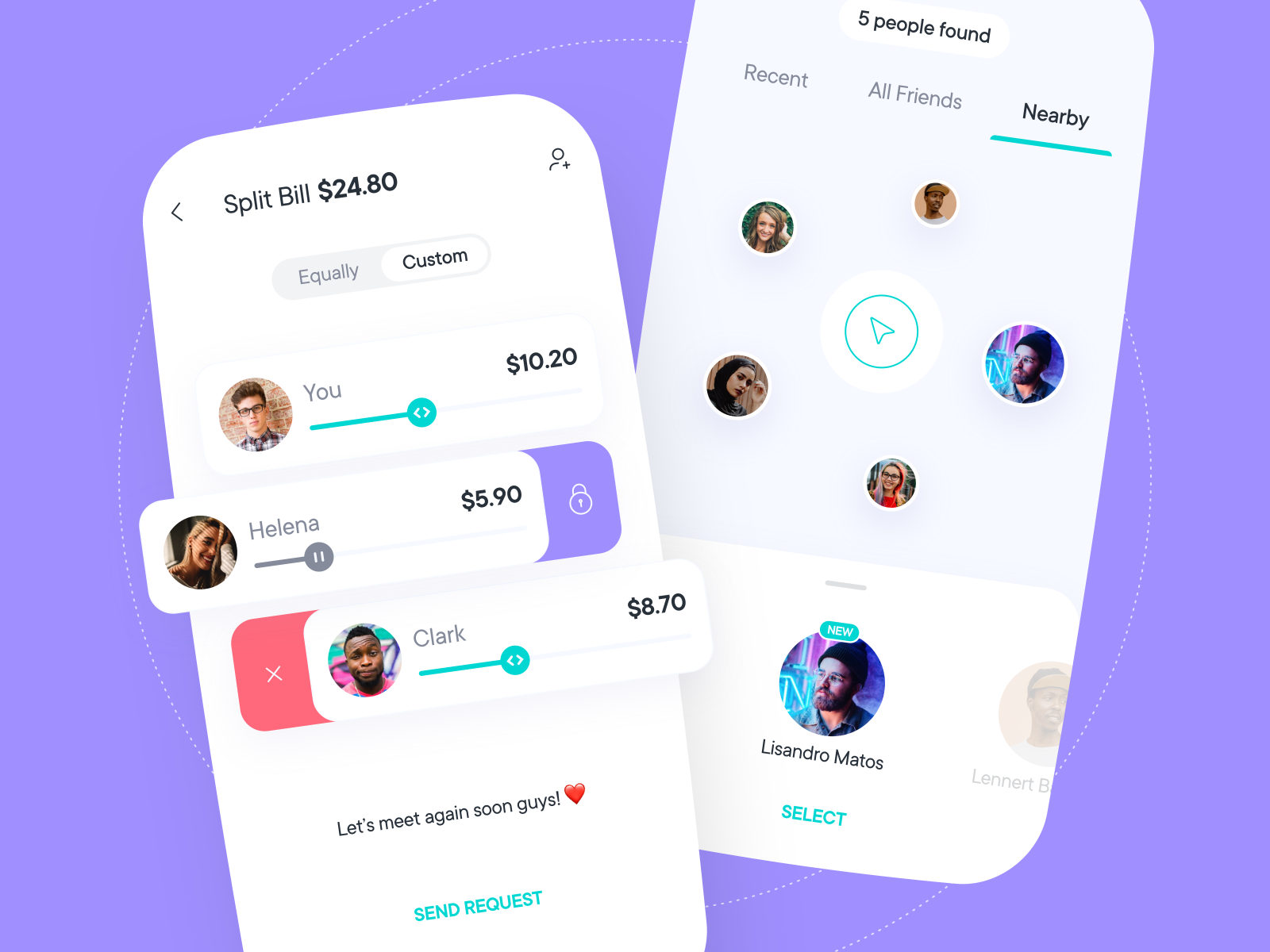 Split Bill by Andi Rrashi on Dribbble