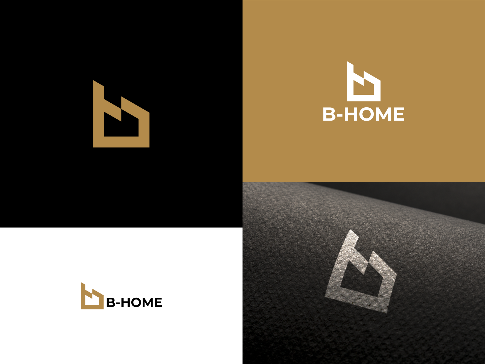 B - Home Logo Design By Dyne Creative Studio On Dribbble