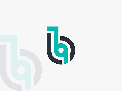 Letter B Monogram Logo Design! alphabet art b black design font green letter logo monogram tyoe