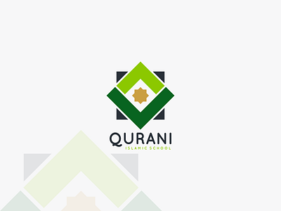 Qur'ani Islam Logo Design! allah design green islam koran logo mohamed muhammad muslim quran