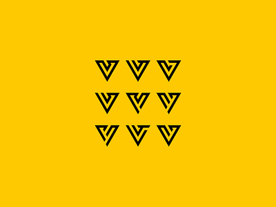 Letter V Variation Outline Logo Design!