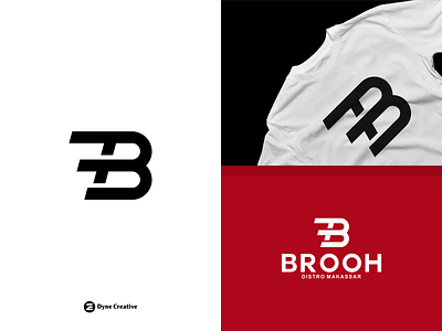 Brooh Logo Design - Distro Makassar Indonesia. abstract alphabet art branding business clothing clothing brand design distro font illustration letter logo shape shirt tshirt type typography vector wear