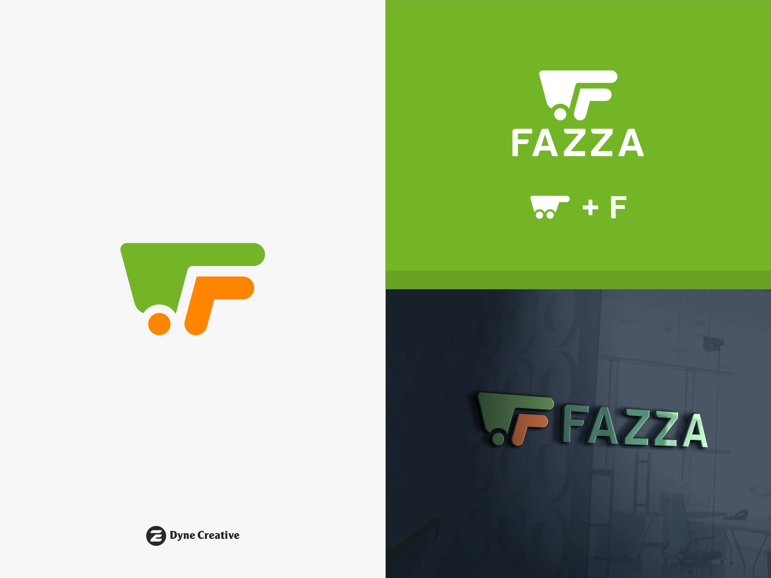 Faza Logo Desin By Dyne Creative Studio Design Inspiration