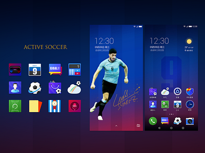 Active Soccer design icon ui