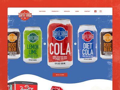 Seattle Soda Company - Unused Web Design