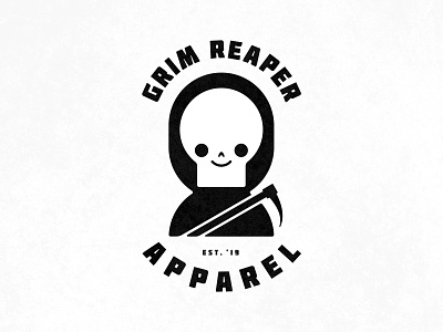 Grim Reaper Apparel branding design illustration logo