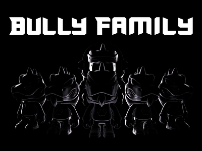 Bully Family 3d ip 三维 手办 盲盒