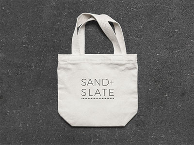 Sand + Slate: A minimalist swimwear line branding graphic design logo design minimal swimwear