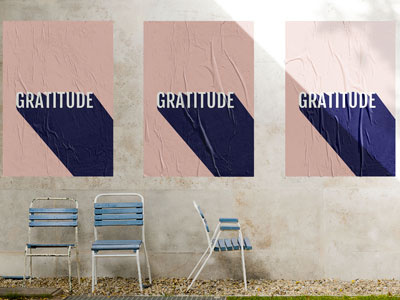 Word Play: Gratitude colour graphic design layout poster design typography