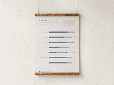 Cannabis Vs. Opioids Chart branding colour colour palette graphic design infographic layout poster design typography