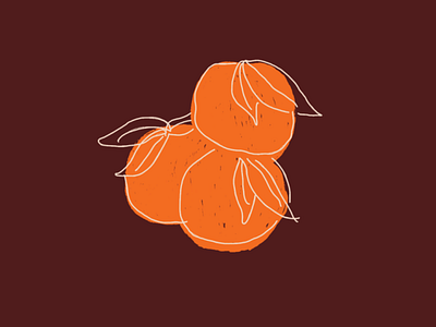 Life's a Peach colour design fall illustration minimal peach peaches peachy procreate