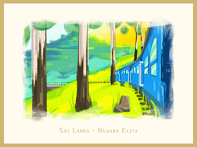 Nuwara Eliya lanka sri train woods