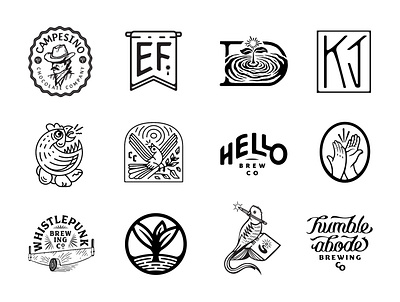 LogoLounge12 badge branding design illustration lettering logo logo design logolounge logos