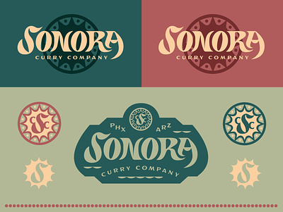 Ride on the Curry Train badge branding color design lettering logo packaging type typography