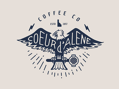 CDA 2 badge branding coffee design graphic design illustration logo