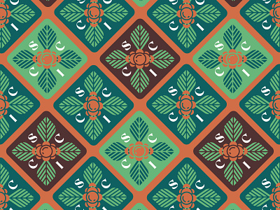Coffee Schmoffee coffee color geometric illustration pattern art patterns plants textile