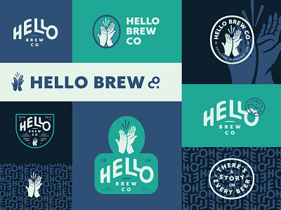 HBC Brand Exploration! badge beer branding brewing color design illustration lockups logo packaging pattern patterns typography watermark
