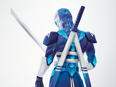 Cyber Ninja for Acronis acronis cyber protection illustration ransomeware vector