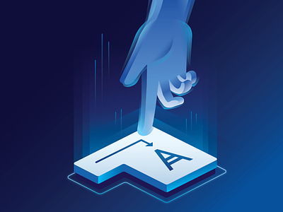 Cyber Protection illustration for Acronis acronis backup cyber protection hi tech isometric vector