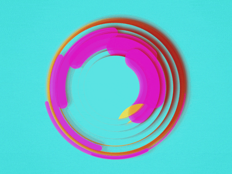 nightfall circle design graphics jonhopkins mograph motion motiondesign orange oval pink swirl