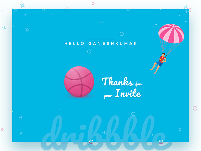 Hello Dribbble debuts dribbble hello invite thank you welcome