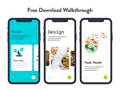 Walkthrough Free Design XD app design appdesign cheers concept design design layout designs dribble food app illustraion onboarding onboarding screen onboarding screens onboarding ui shoping shopping app tutorials ux design vector walkthrough