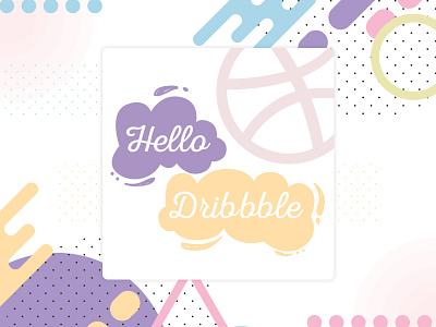 Hello Dribbble dribble graphics hello