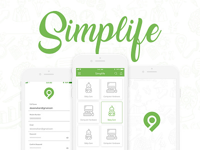 Simplife App app design business mobile app ux design