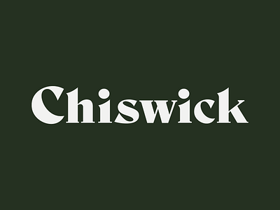 Chiswick character character design chiswick font lettering logo london typeface typography