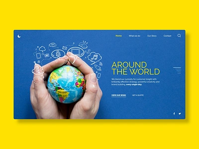 Around the world - layout inspiration bannerui branding brandingdesign brochuredesign corporatebranding designagency designconcept designers interface site ui uidesigninspiration uistyle uiux ux uxdesign webdesigner webdesigns website