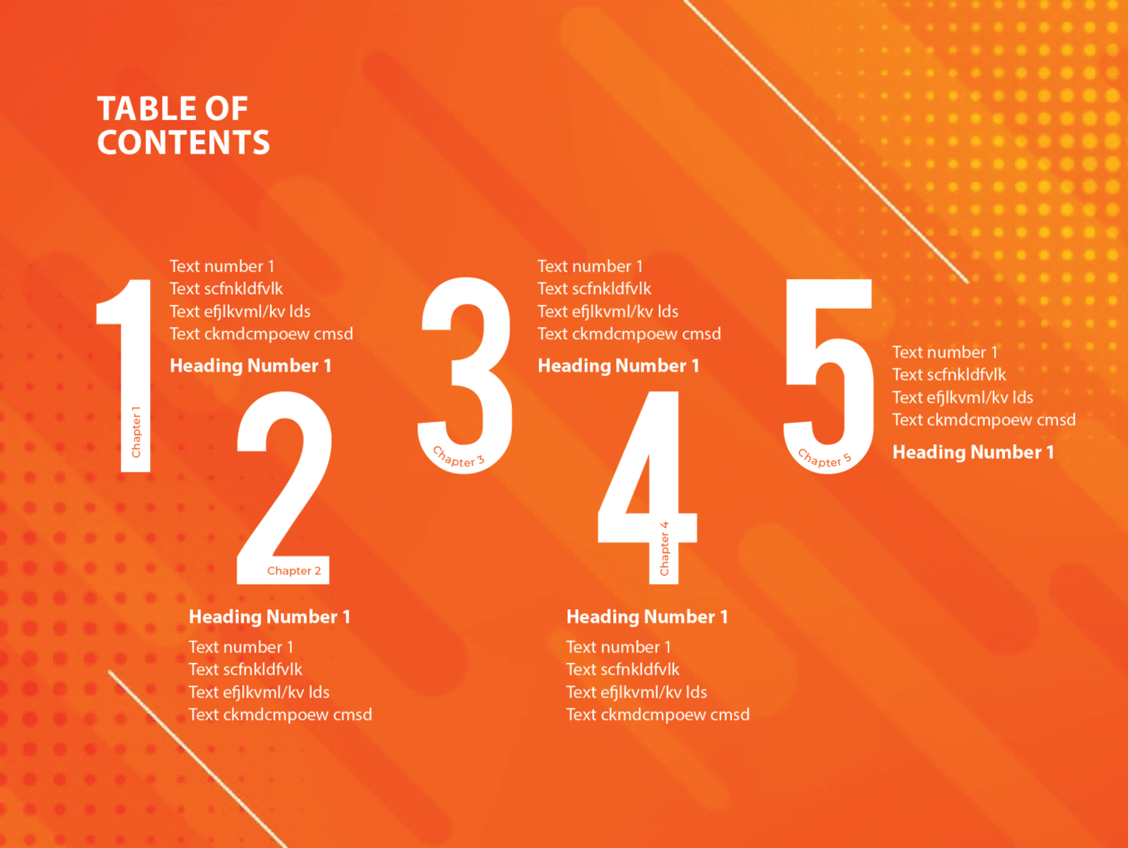 Presentation Slide - Table Of Contents By Nidhi Bidani On Dribbble