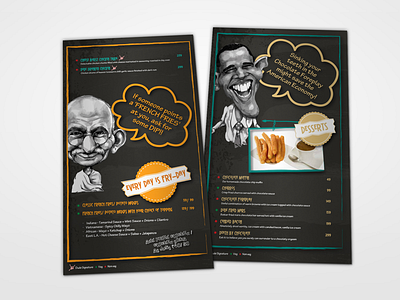 Menu Design for Dude Foods branding creative menu design food menu identity
