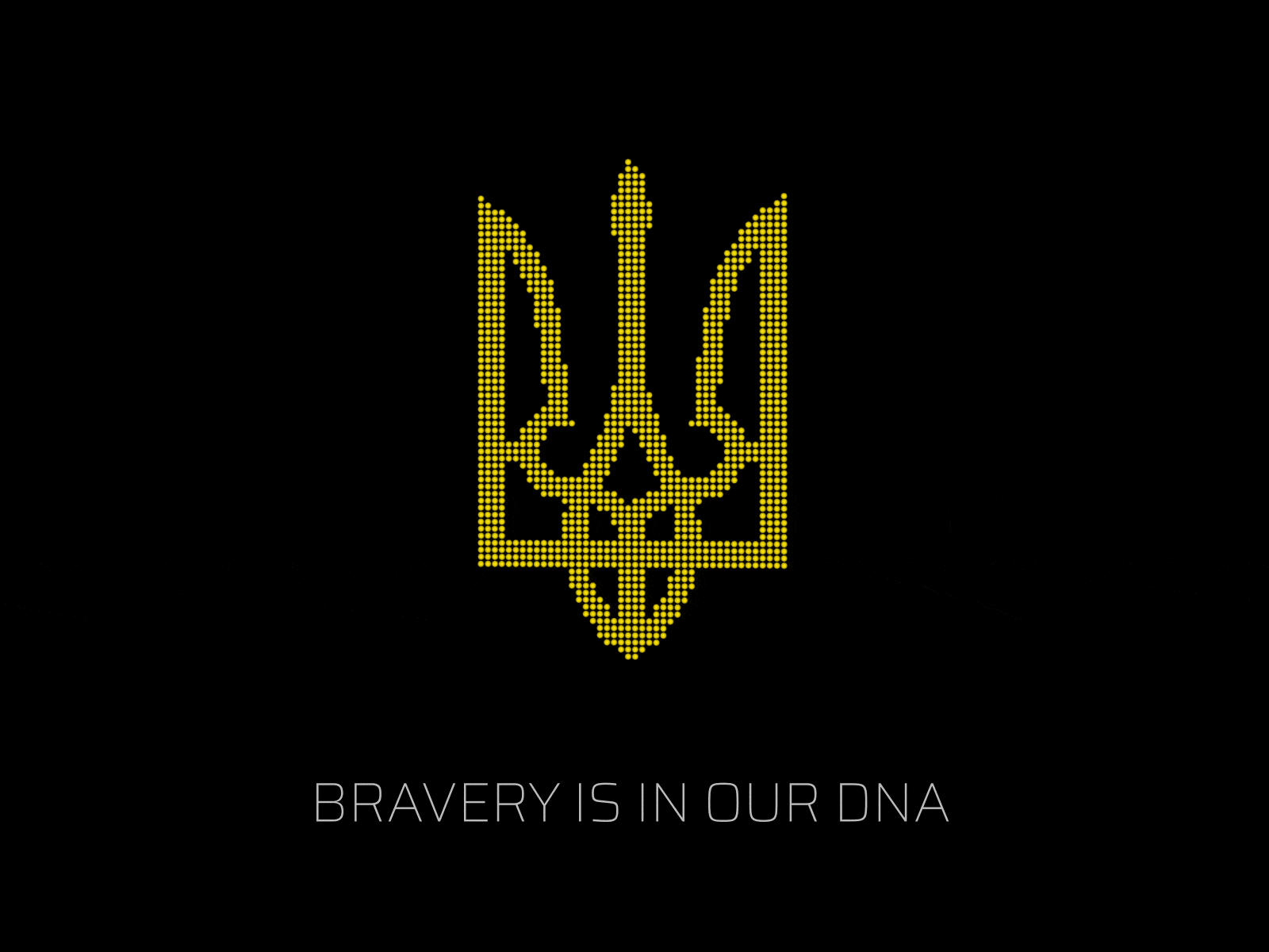 Bravery is in our DNA 🇺🇦 animated gif animation braveukraine design illustration motion graphics standwithukraine stopwar ui ukraine