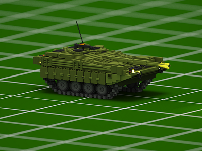 Stridsvagn 103C Voxel Model 3d 3d modeling game magicavoxel military tanks voxel voxelart