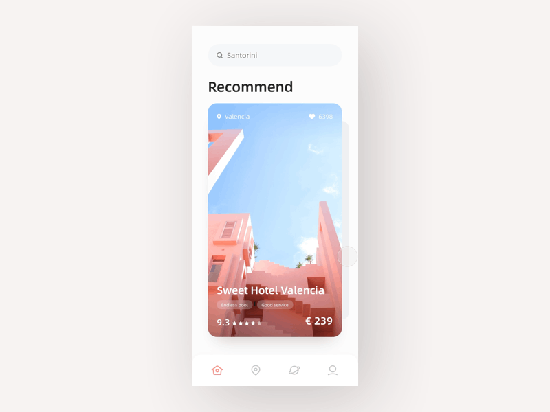 Hotel App Animation + 2 Dribbble Invites! after effects animation app design interaction invitation invite iphone motion photography principle ui