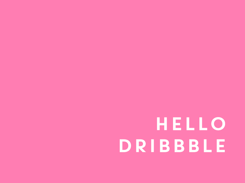 Hello Dribbble debut dribbble gif hello illustration thanks