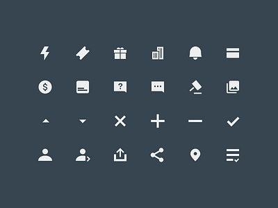 System Icons for Fever App