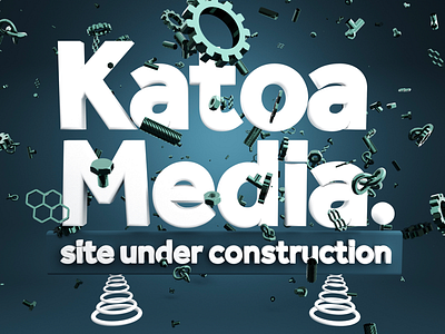 Katoa Media site under construction 3d blender cgi render