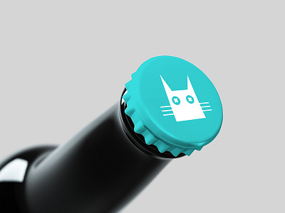 The Cat Asylum - Bottle Concept beer brand identity brewery concept design logo